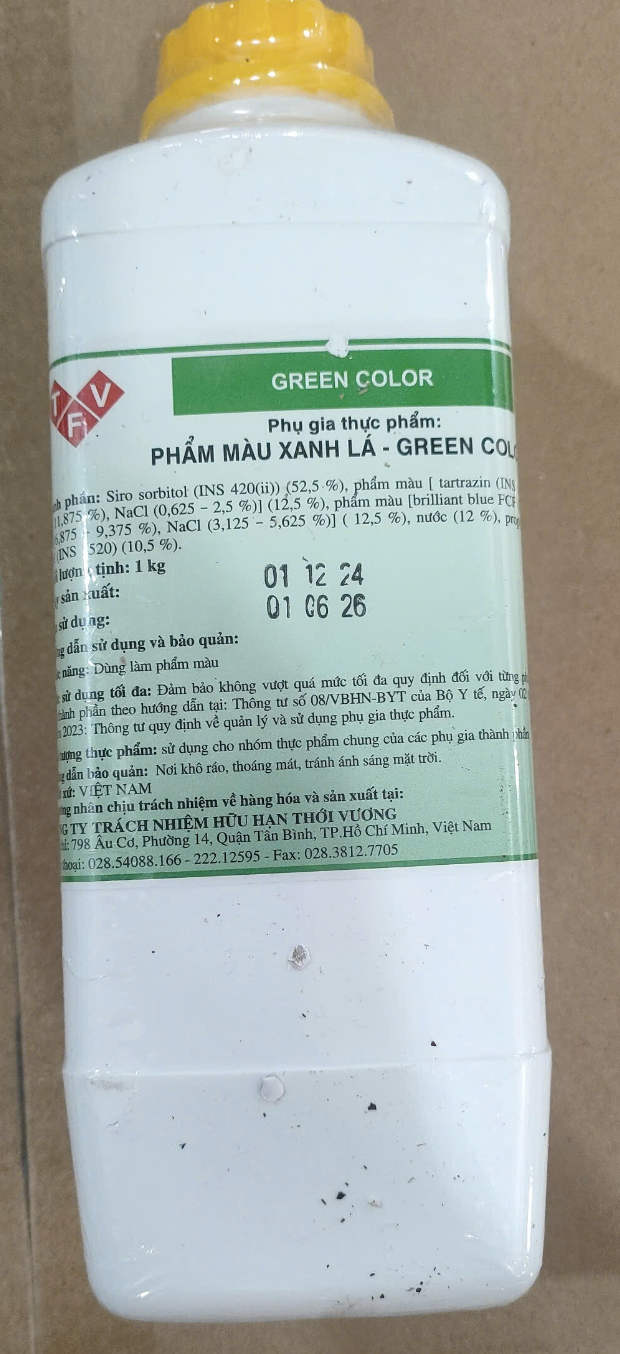 Màu Thực Phẩm TFV 1kg